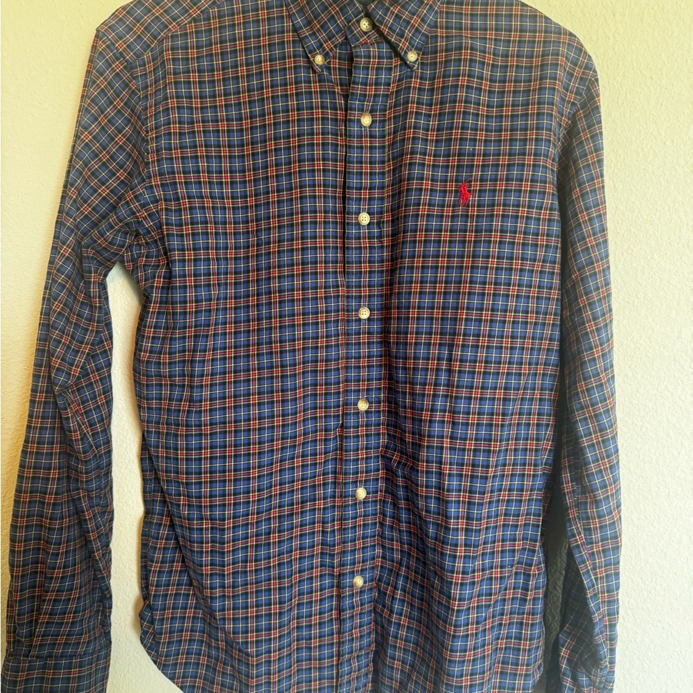 Ralph Lauren Navy Plaid Shirt